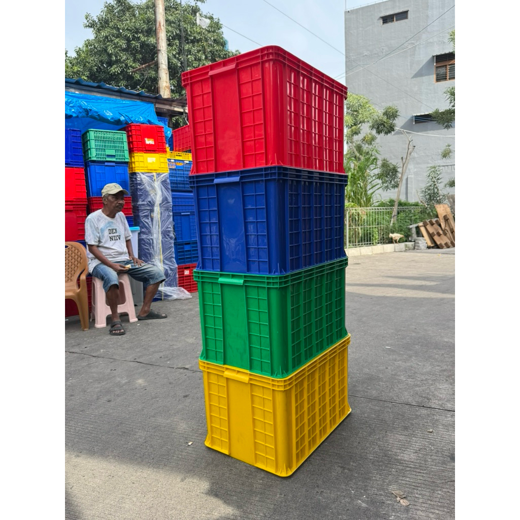 Jual COD Container Box Hanata 2104 - 2103 - 2102 Box industri Serbaguna ...