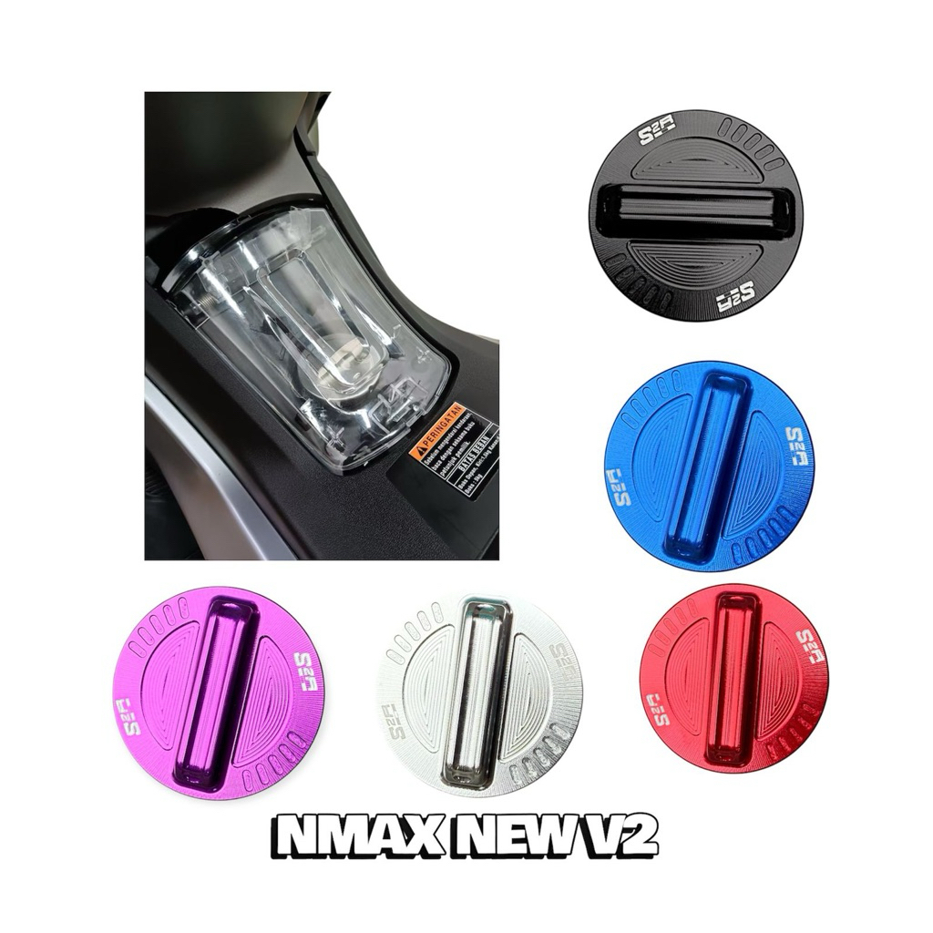 Jual TUTUP TANKI TRANSPARAN & FUEL CAP COVER CNC S2R NMAX NEW V2 V3 ...