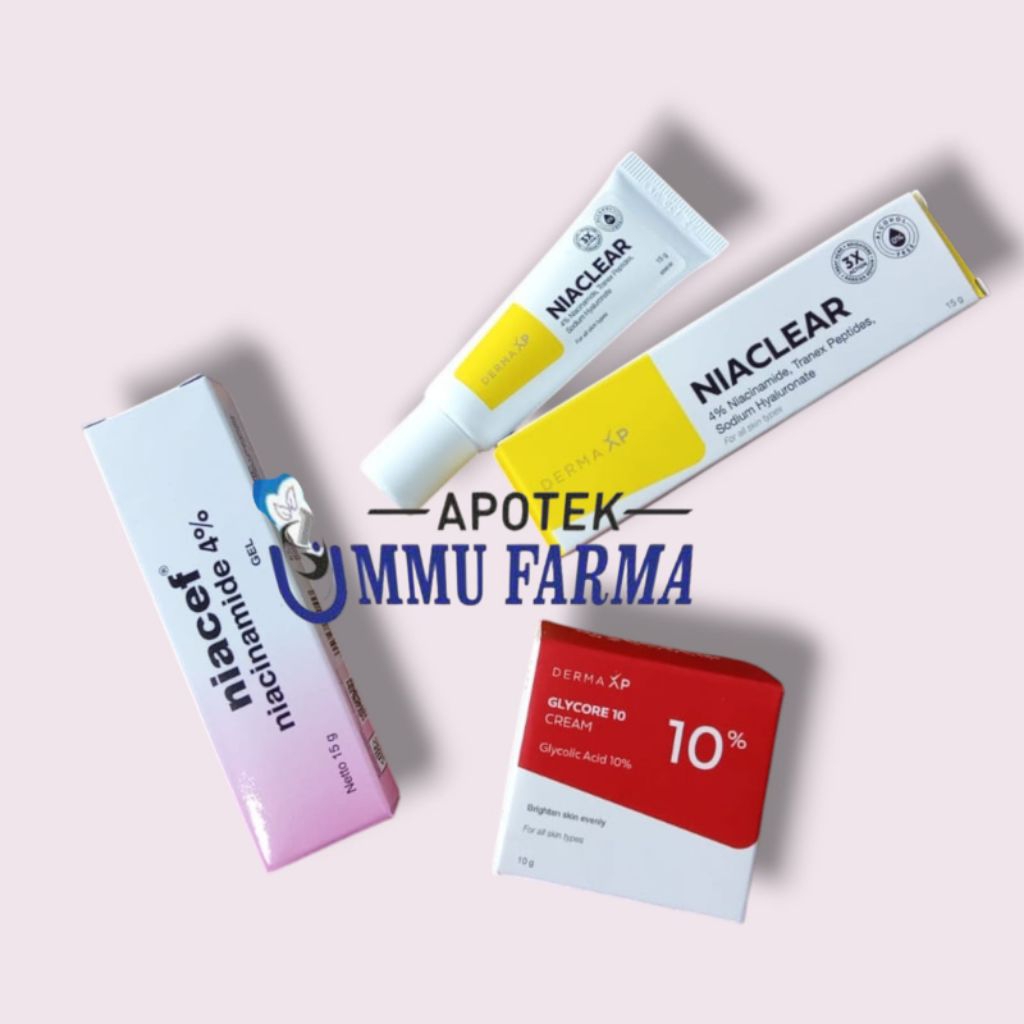 Jual Triple Glow Care Niacinamide Niacef Niaclear Glycore 10%-Meratakan ...