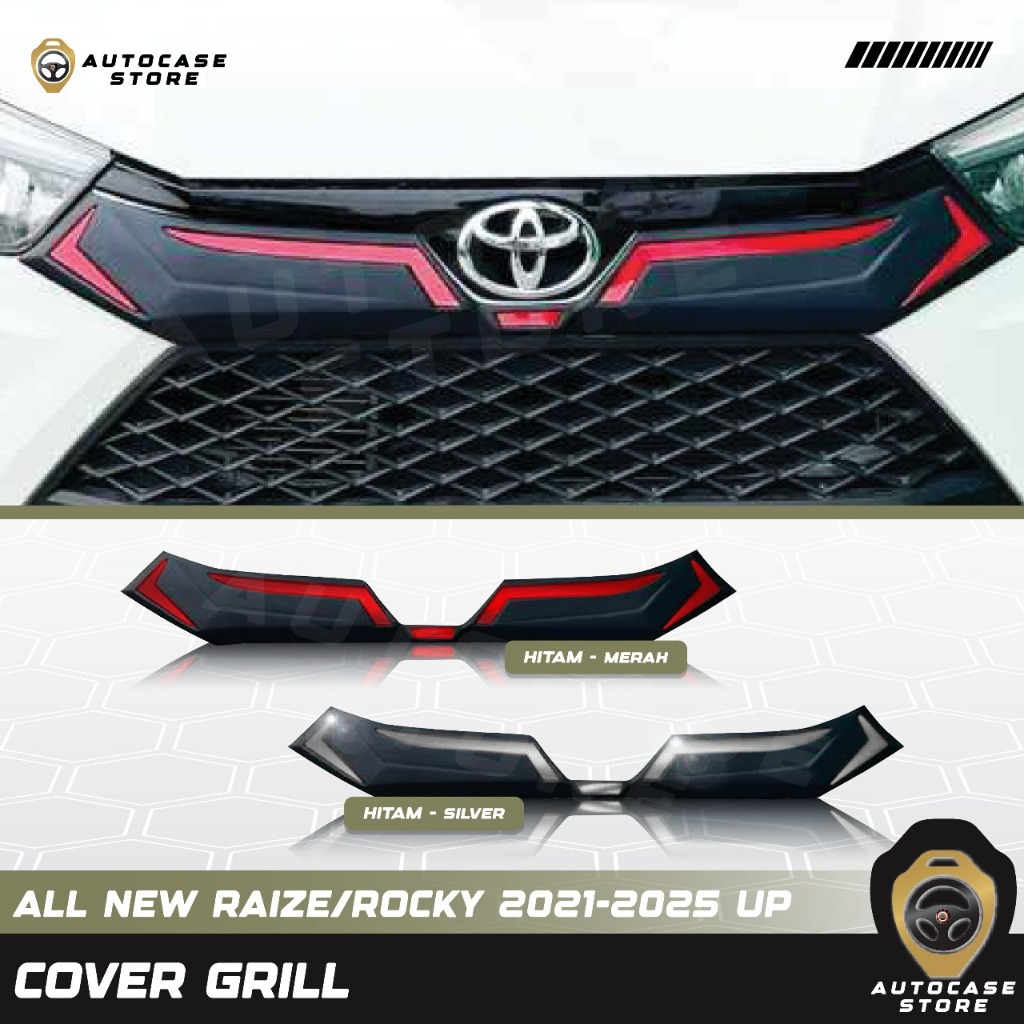 Jual COVER GRILL ALL NEW RAIZE ROCKY 2021 2022 2023 2025 UP HITAM LIST ...