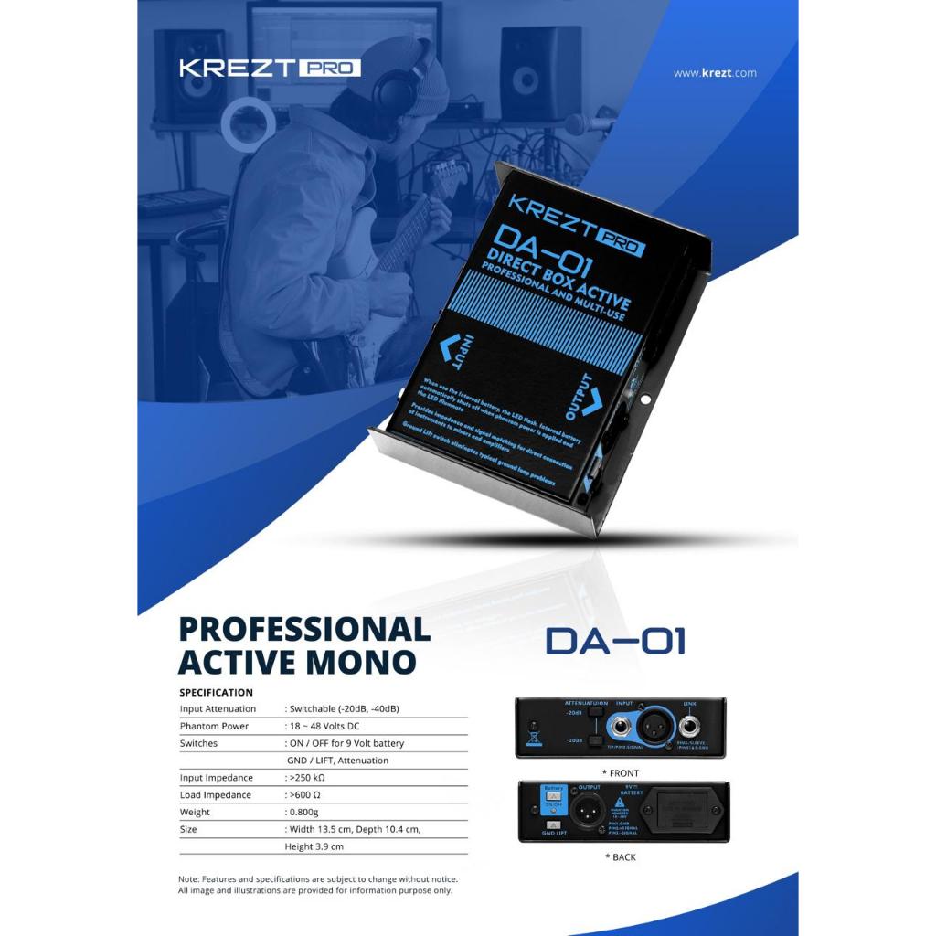 Jual ORIGINAL Direct Box KREZT PRO DA-01 Active Mono | Di Box Aktif ...