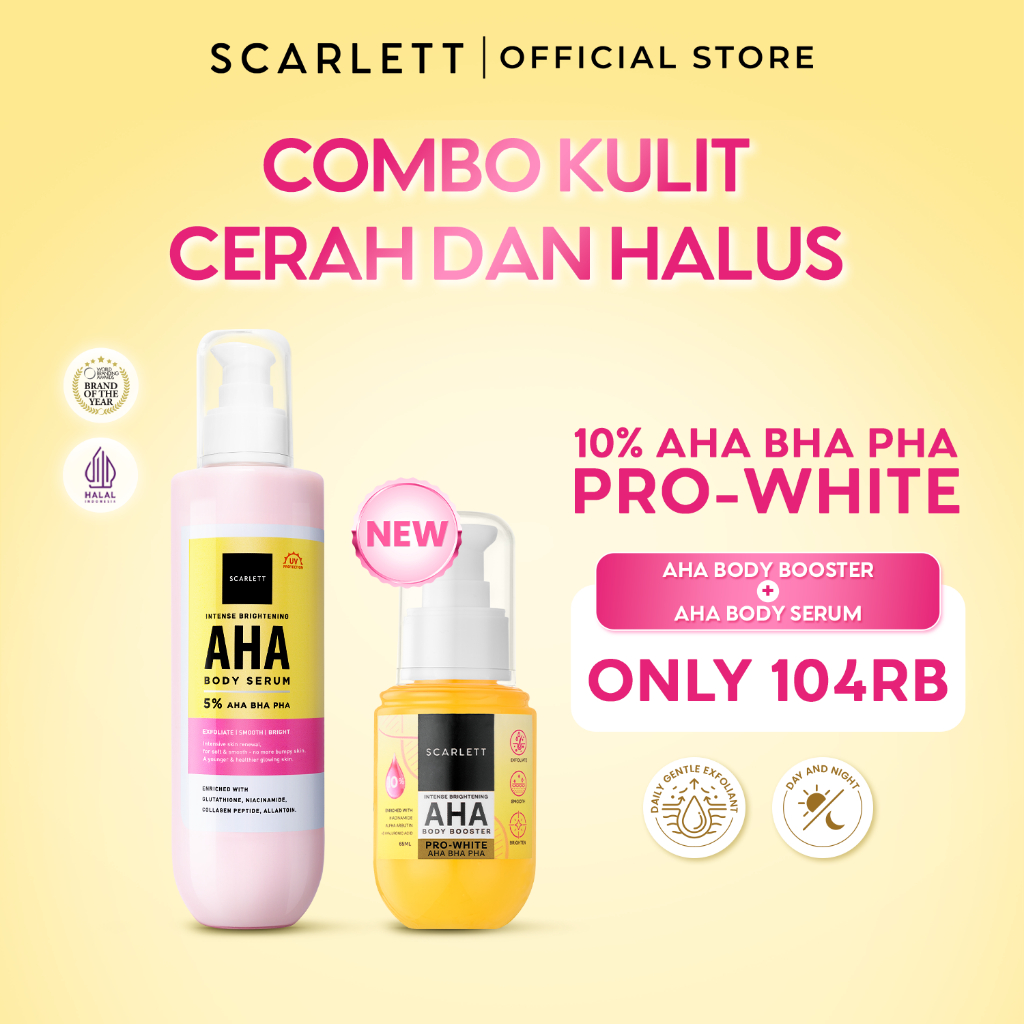 Jual [NEW LAUNCH] SCARLETT Intense Brightening AHA Body Booster 10% AHA ...
