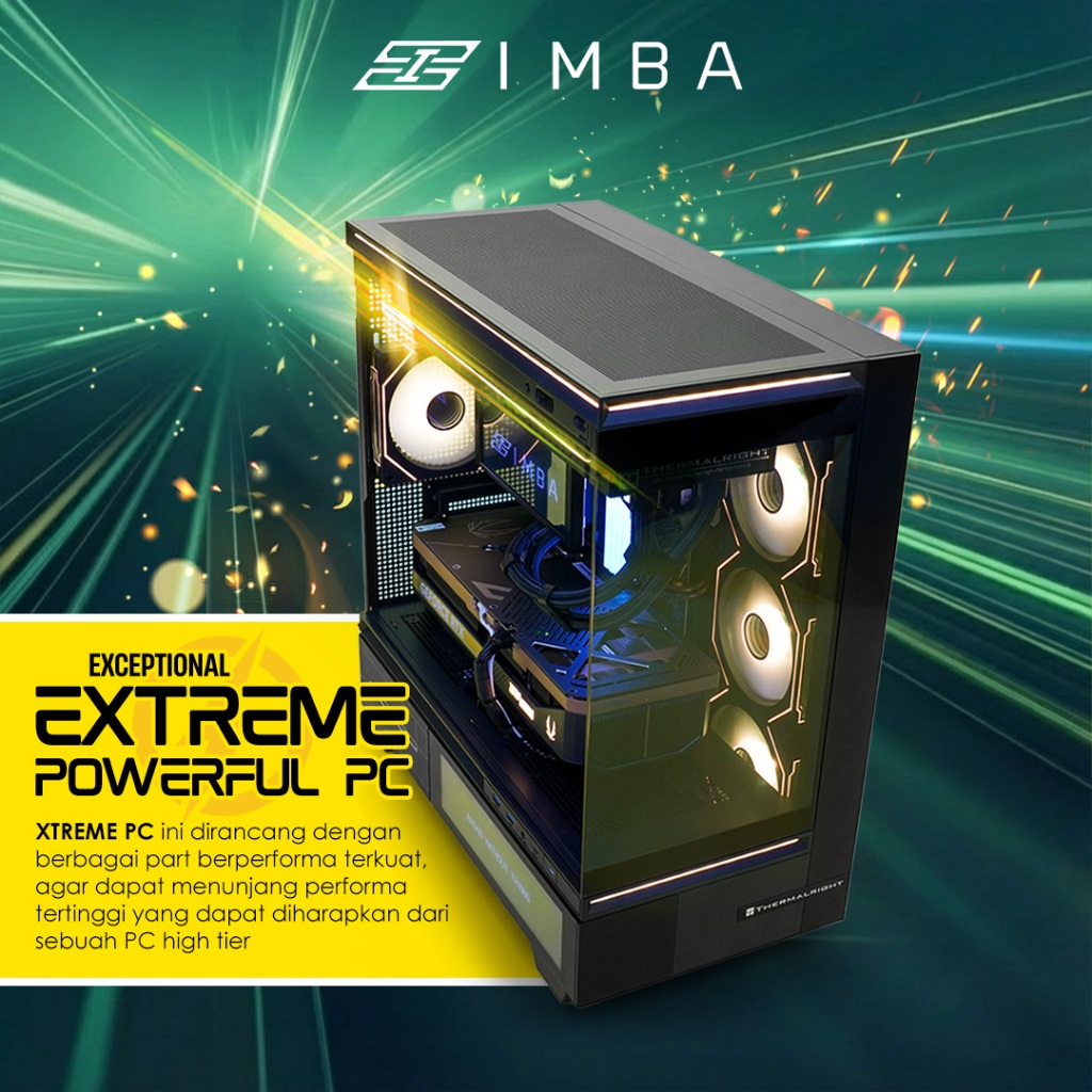Jual IMBA EXTREME PC RYZEN 7 9800X3D RTX 5070 TI 16G/ 32GB 1TB WIFI 7 ...