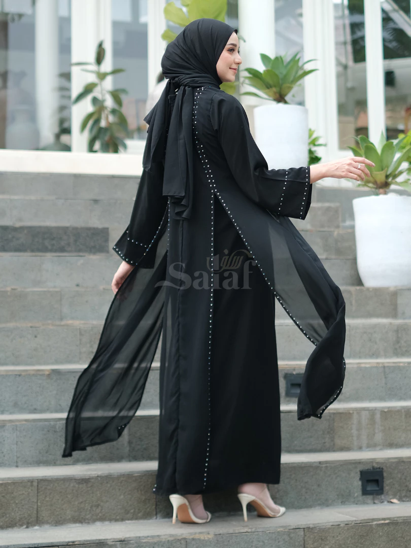 Abaya Turkey Gamis Hitam Turki cocok untuk pengajian dan kegiatan ibadah