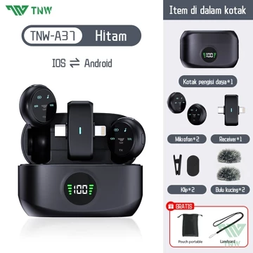 TNW A36 Wireless Lavalier Microphone Magnetic Mic Plug Play Lavalier Mikrofon Clip On Mic Mini