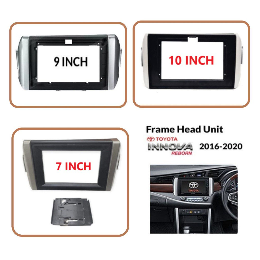 Jual FRAME HEADUNIT ANDROID 7 INCH / 9 INCH /10 INCH TOYOTA INNOVA ...
