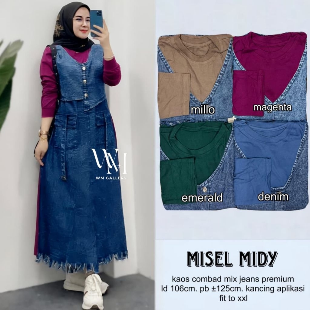 Jual (COD) MISEL MIDI // ORIGINAL W&W // BEST QUALITY | Shopee Indonesia