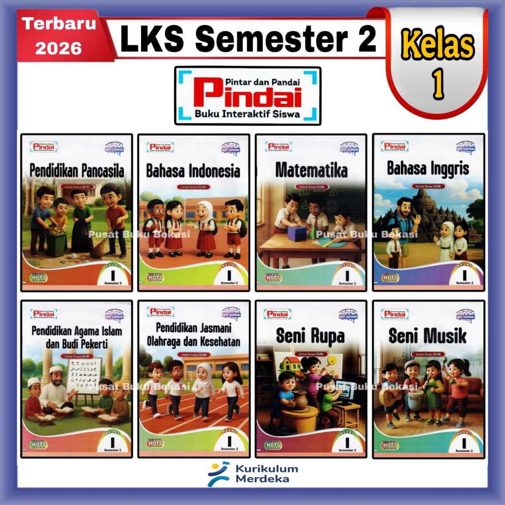 Jual Lks Pindai Semester 1 dan 2 Kelas 1 Sd Kurikulum Merdeka Cv Arya ...