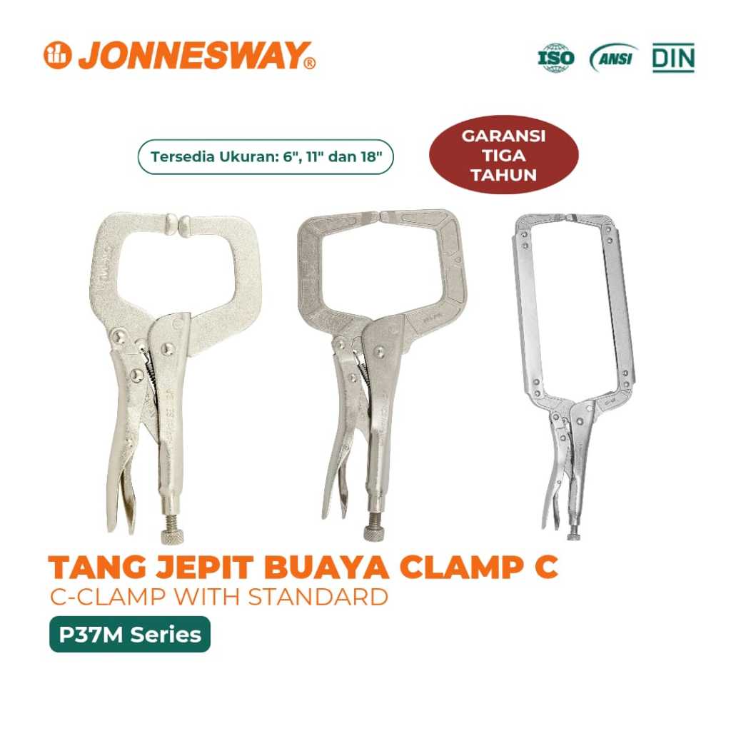 Jual JONNESWAY Tang Jepit Buaya Catok Clamp C Tang Capit Plat Klem C ...