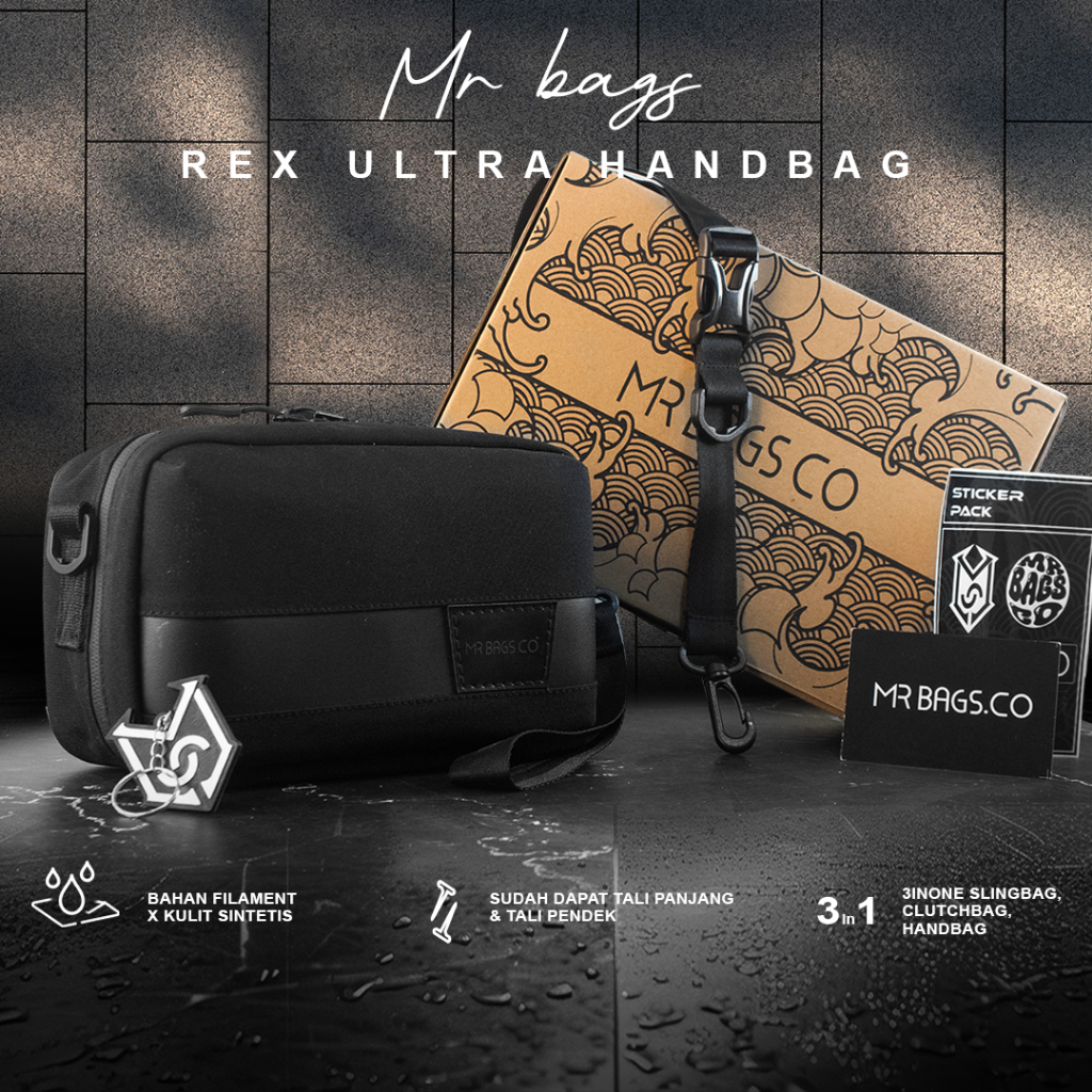 Jual MR BAGS CO Rex Ultra Handbag Tas Pria Multifungsi Bahan Foly ...