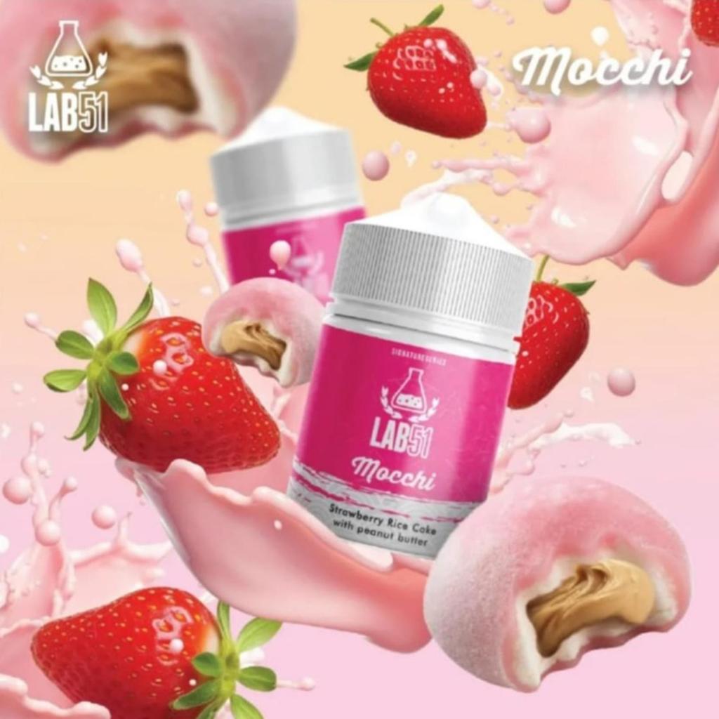 Jual MOCCHI STRAWBERRY RICE CAKE PEANUT BUTTER MOCHI BY LAB51 3MG 6MG ...