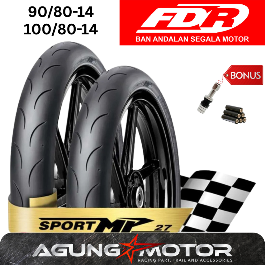 Jual Ban FDR MP 27 90/80-14 100/80-14 Soft Compound Racing Scooter ...