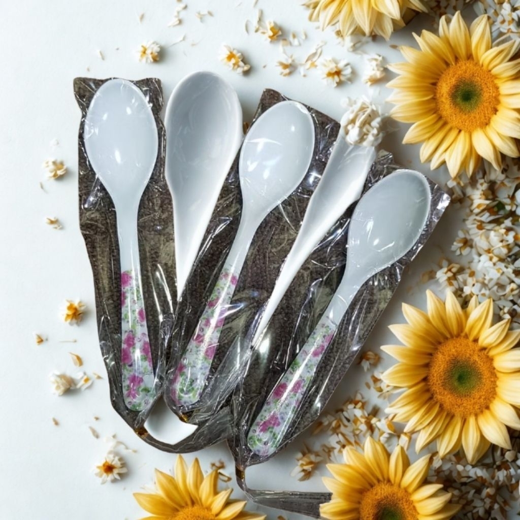 Jual 12 Pcs - Sendok Makan Melamin - Tebal, Desain Ergonomis | Shopee ...