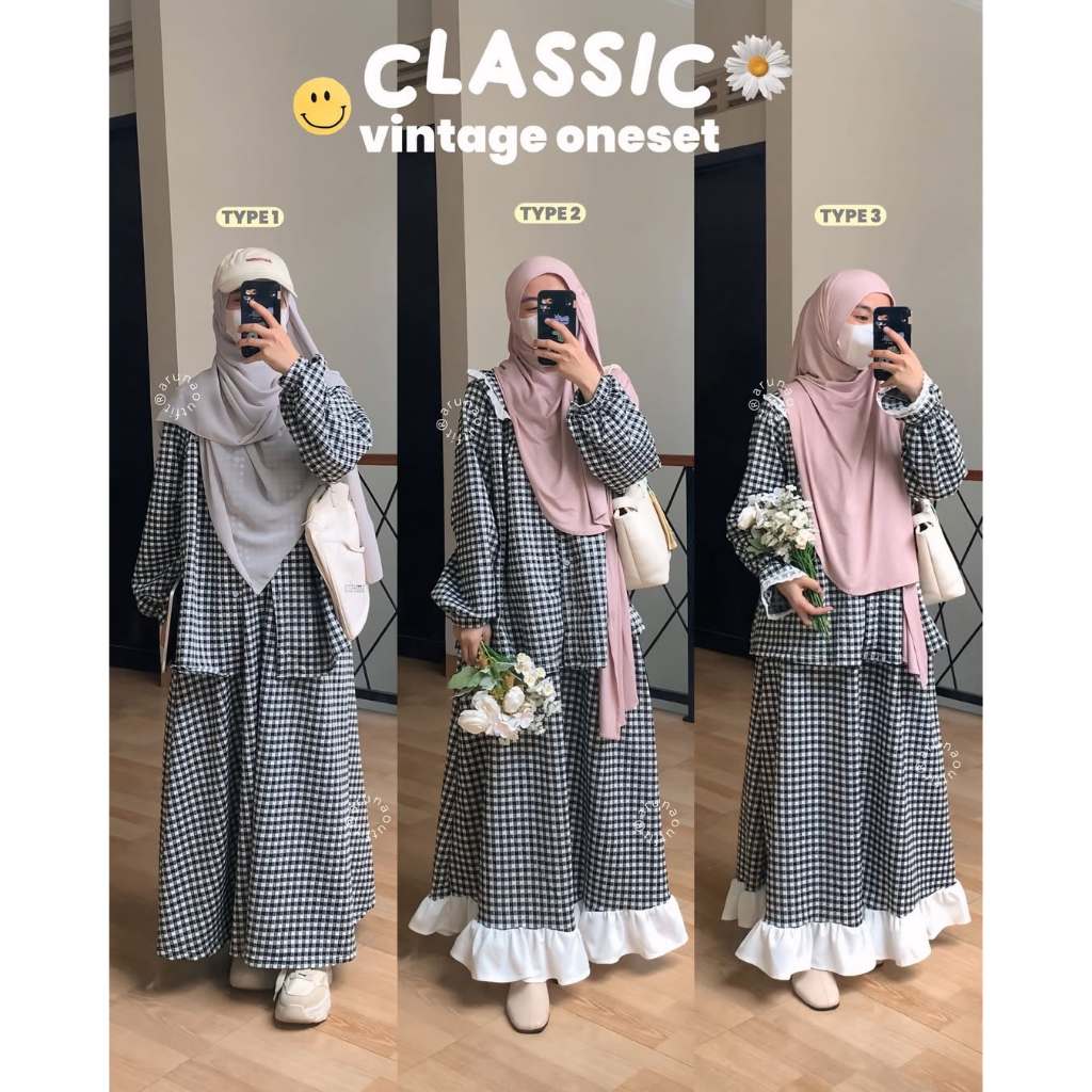 Jual CLASSIC VINTAGE ONESET BLOUSE DAN ROK BY ARUNAOUTFIT | Shopee ...