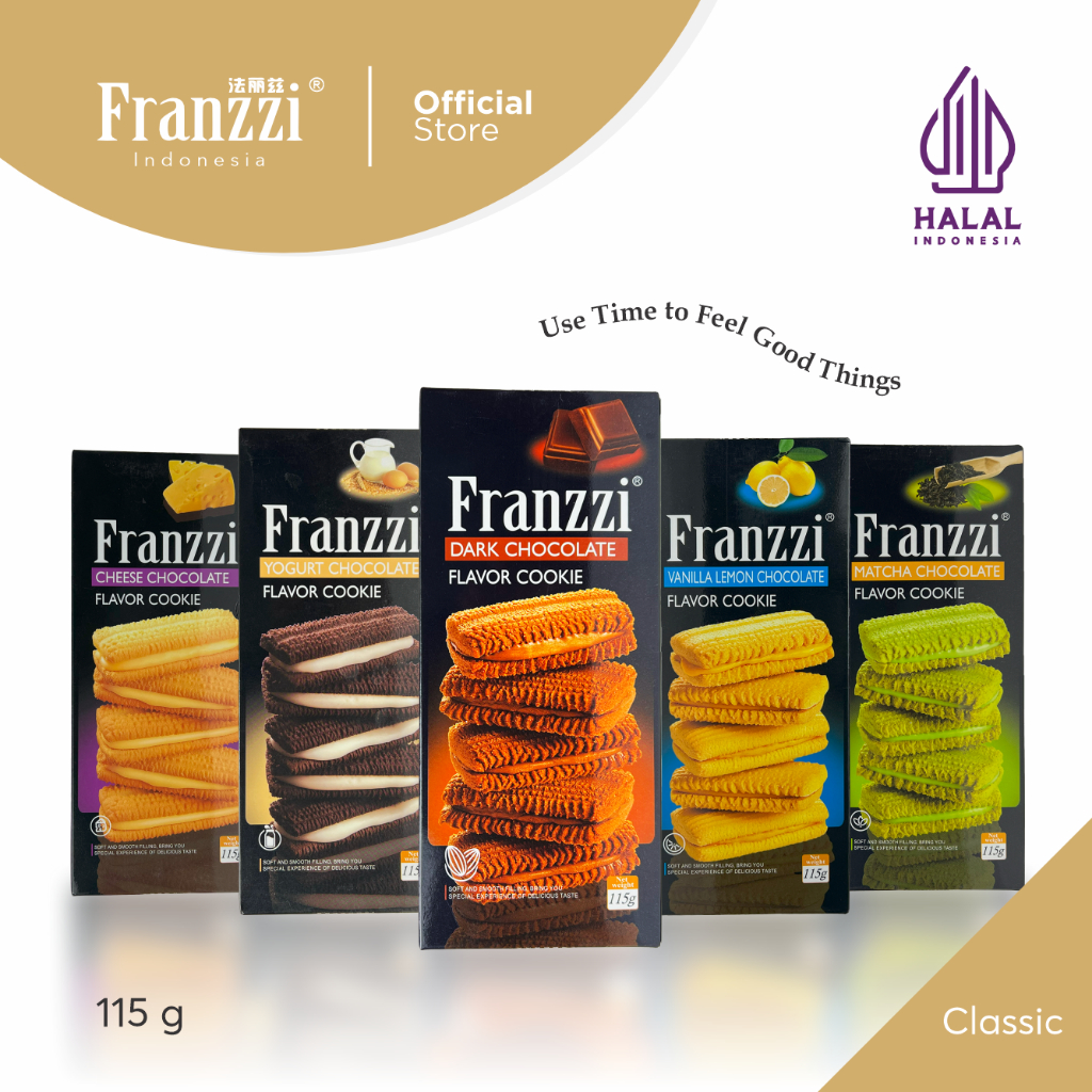 Jual Franzzi Cookies 115g - Biskuit Halal Rasa Matcha / Chocolate ...