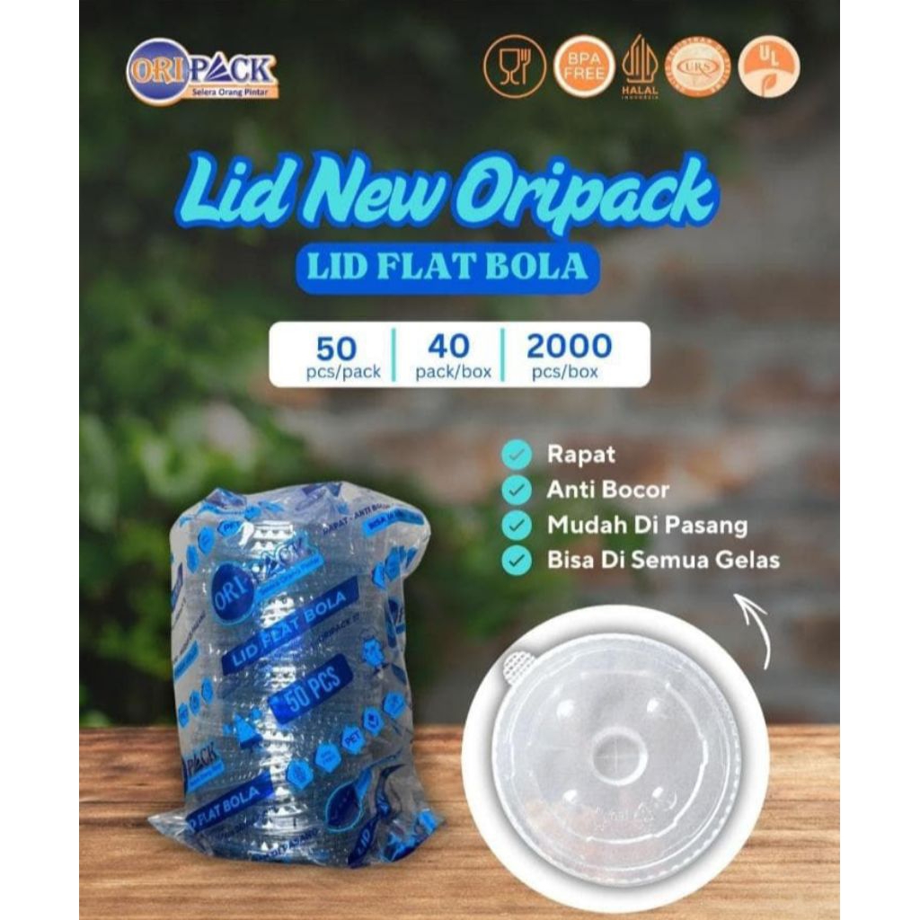 Jual Lid tutup oripack gelas plastik tebal isi 50pcs | Shopee Indonesia