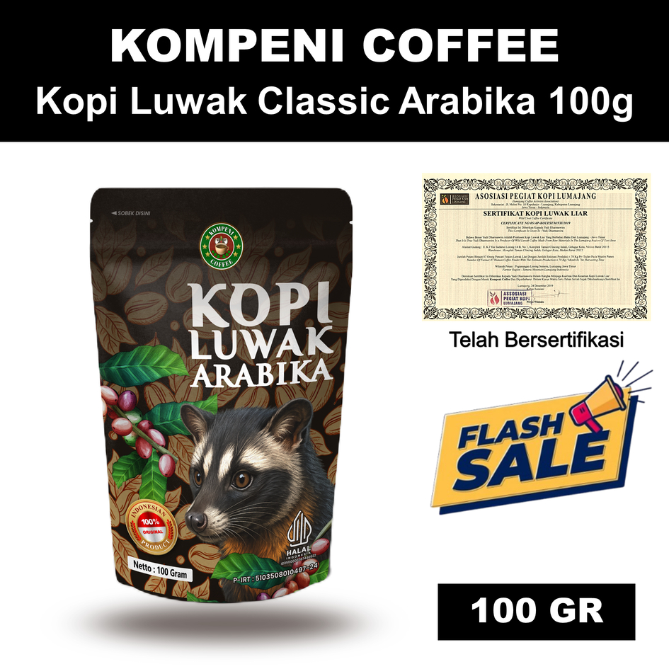 Jual Kopi Luwak Asli - Classic Pack 100gr & 200gr - Kompeni Coffee ...
