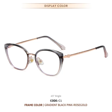 La Chapella Kacamata Model Cat Eye Wanita Lensa Anti Blueray Photocromic Bluecromic Exclusive