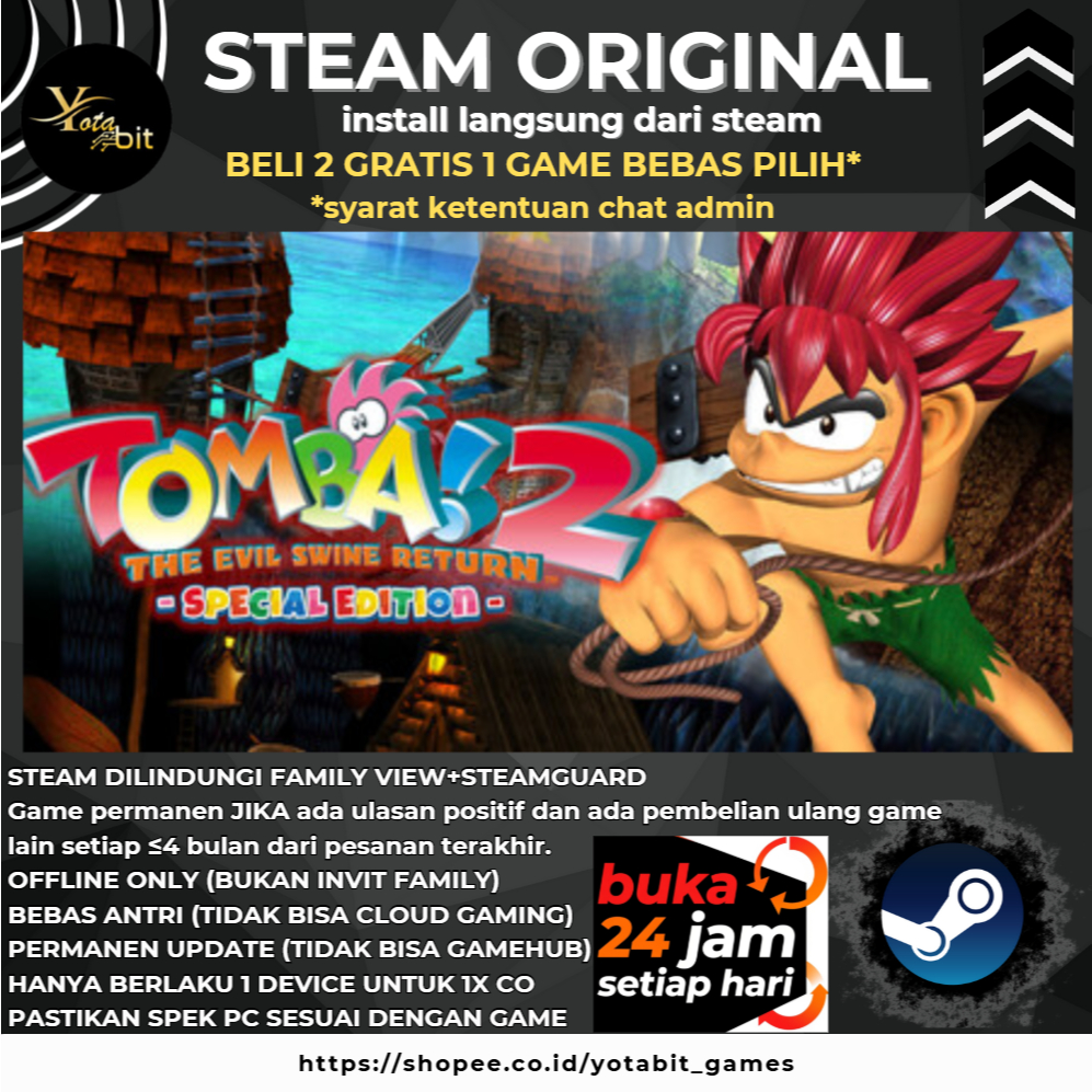 Jual Tomba! 2: The Evil Swine Return Special Edition Offline PC Game ...