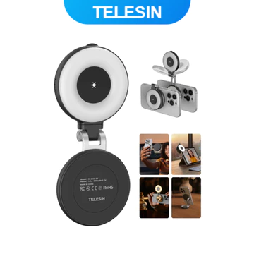 TELESIN Lampu Ring Light Magnetic 3in1 Color Adjustable Length 500mAh S5 BGD 07
