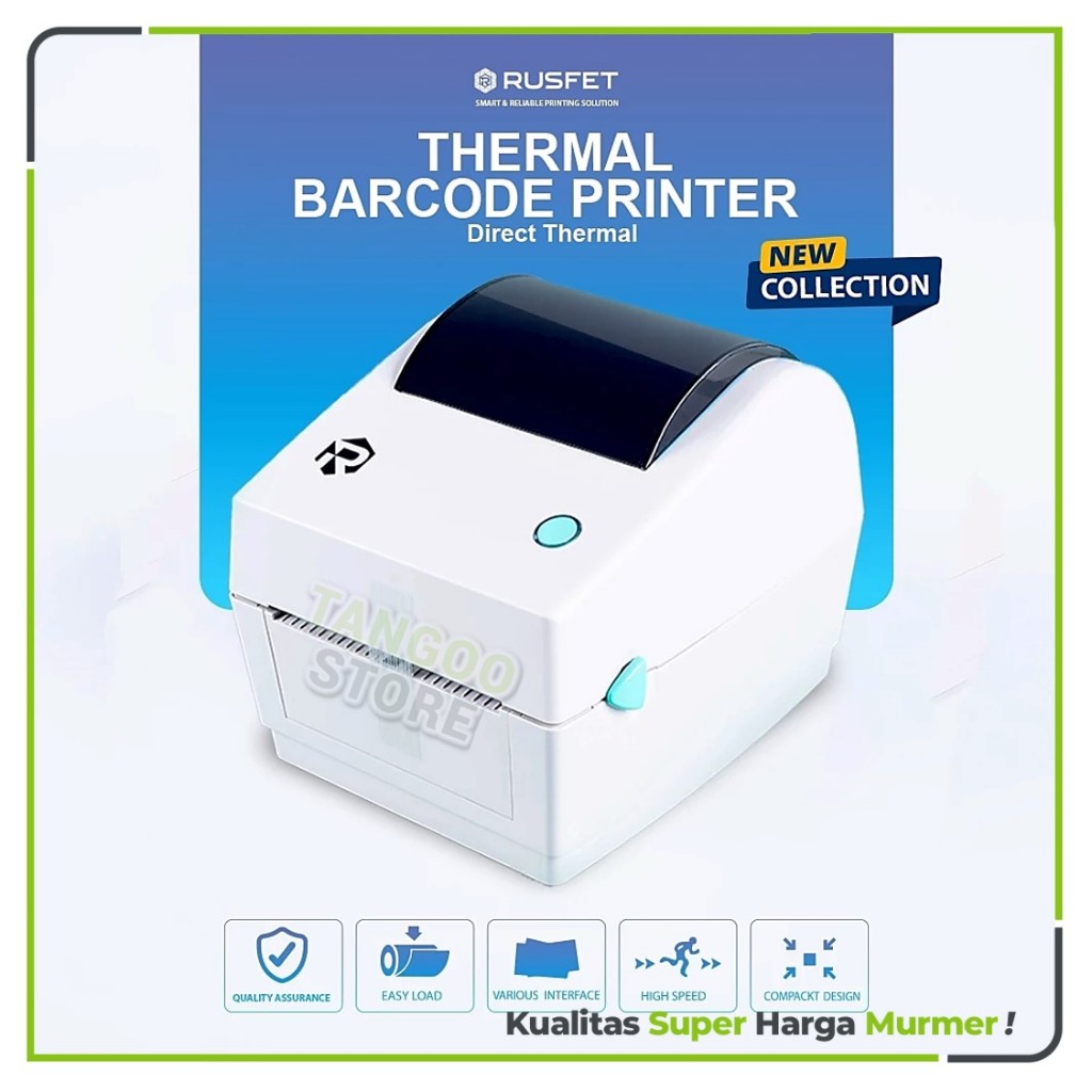 Jual Direct Thermal Printer Rusfet R-427B Mesin Cetak Resi A6 High ...