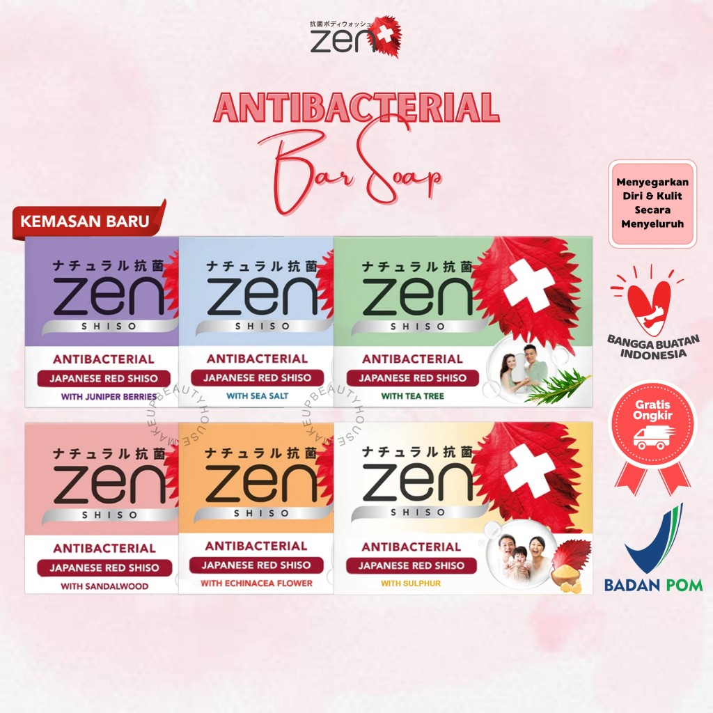 ZEN Antibacterial Bar Soap 70g | Sabun Mandi | Sabun Batang | Kesehatan