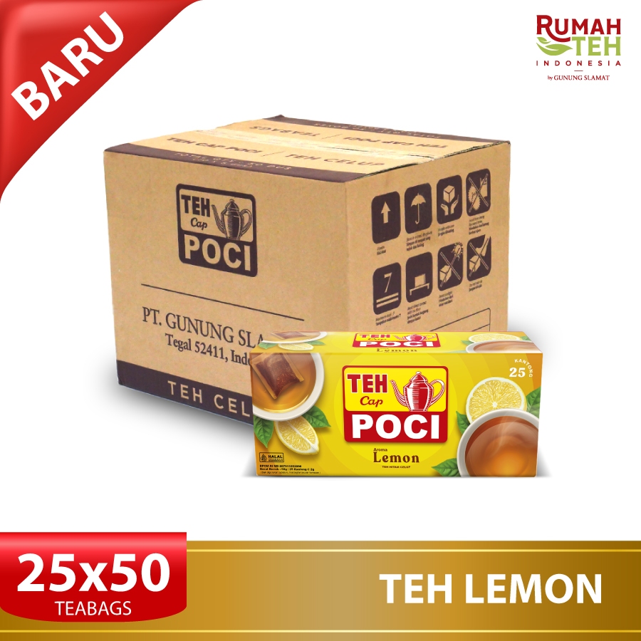 Jual Teh Celup Poci Rasa Lemon Carton Pack (1 karton isi 50 boks ...
