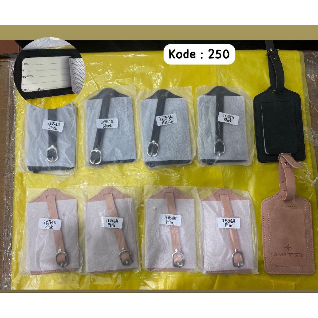 Jual Name tag koper PVC banyak model | Shopee Indonesia