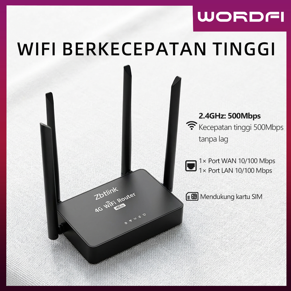Jual Wordfi 4G/5G 500Mbps Router Router Rumah yang Dapat Menembus ...