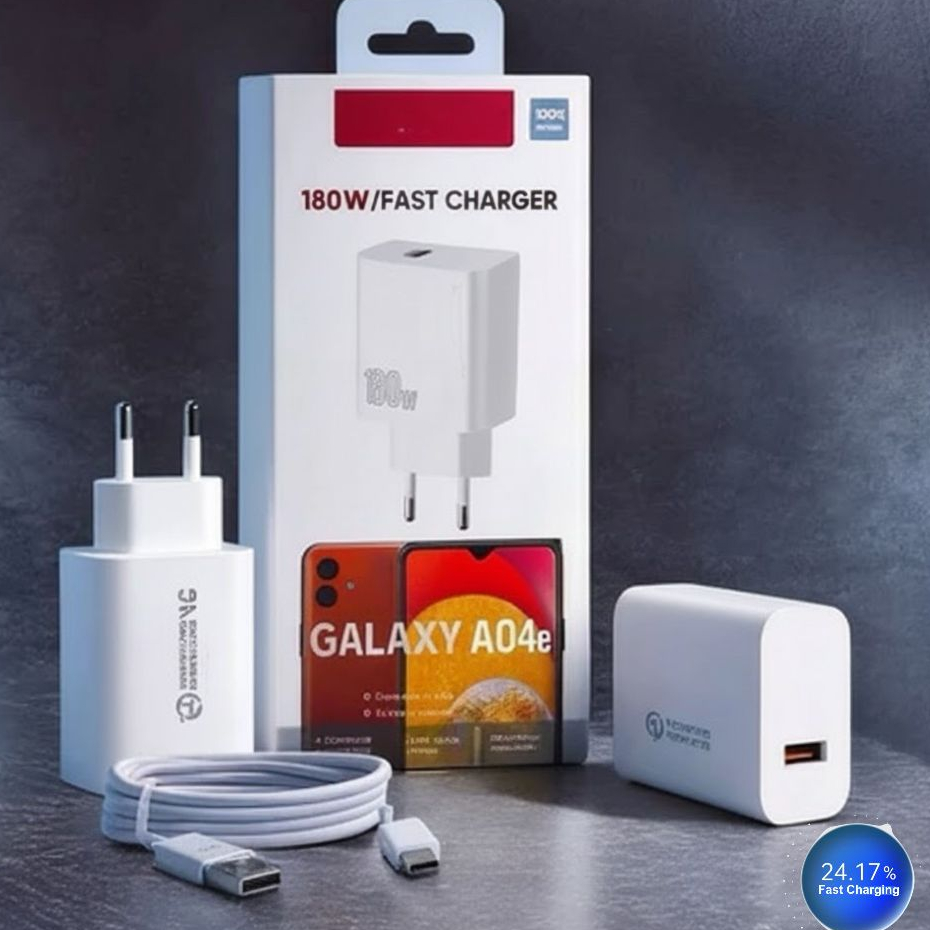 Jual Charger SAM Galaxy A04e 180W FastCharger Support FastCharging ...