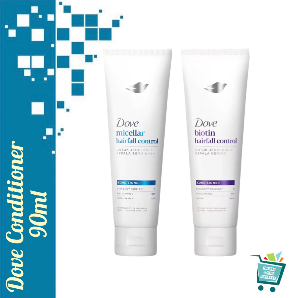 Jual Dove Conditioner Biotin Hairfall Control / Micellar Hairfall ...