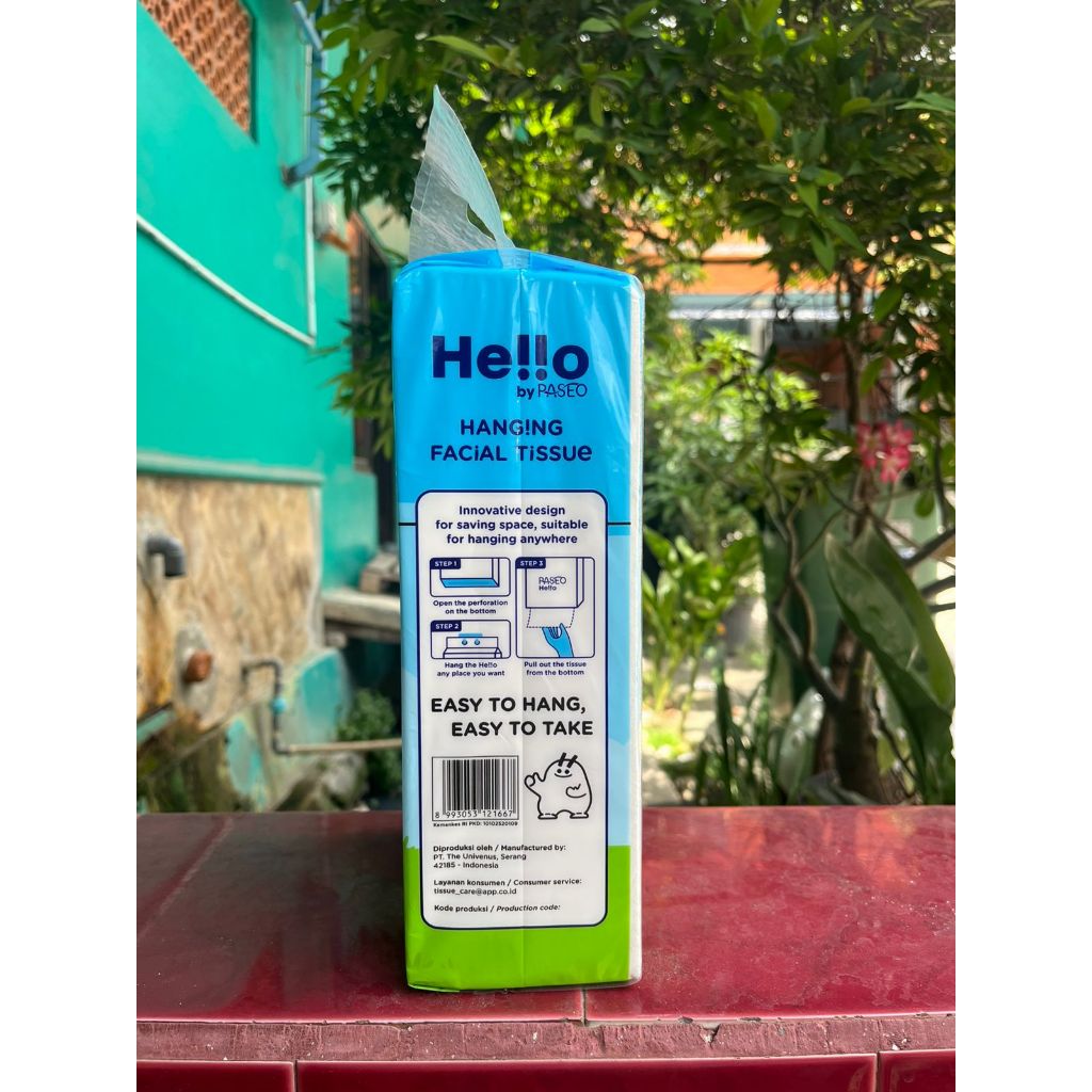 Jual Paseo Hello Jumbo Size Hanging Facial Tissue 1500 ply | Tisu ...