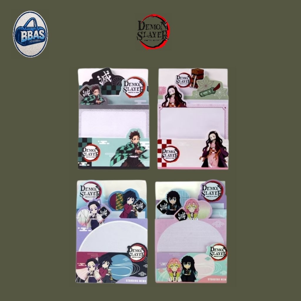 Jual Demon Slayer Giyu, Muichiro, Nezuko Standing Memo Memo lucu ...