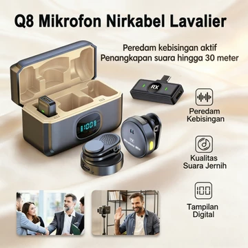 A37 K31 Pro Wireless Lavalier Microphone Dual Mic Magnetic Clip On 2 In 1 For IPhone Android