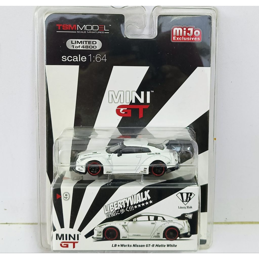 Jual Mini GT 9 LB Works Nissan GTR (R35) Matte White | Shopee