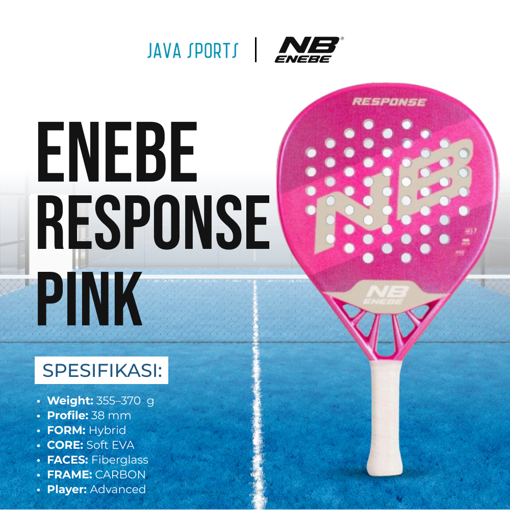 Jual Raket Padel Tenis Enebe Response Pink 2026 Original Padel Racket ...