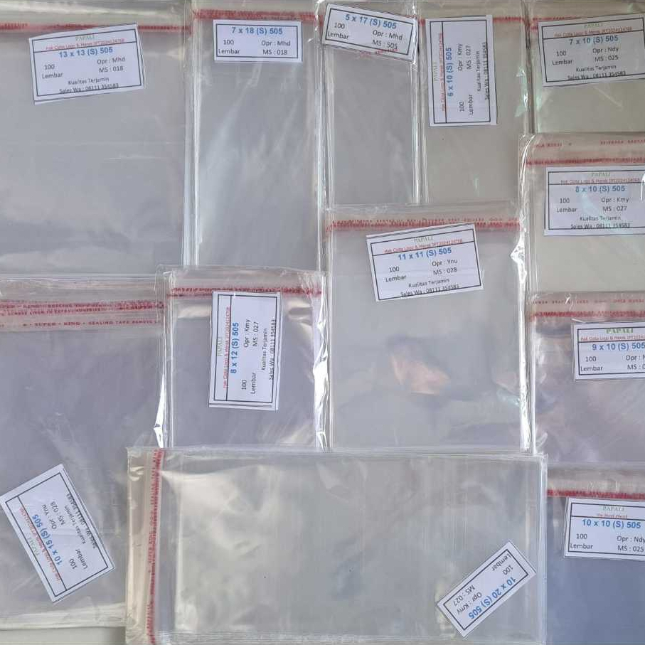 Jual OPP LEM POLOS OPP ROTI OPP COOKIES 13X13 ISI 100 LEMBAR | Shopee ...