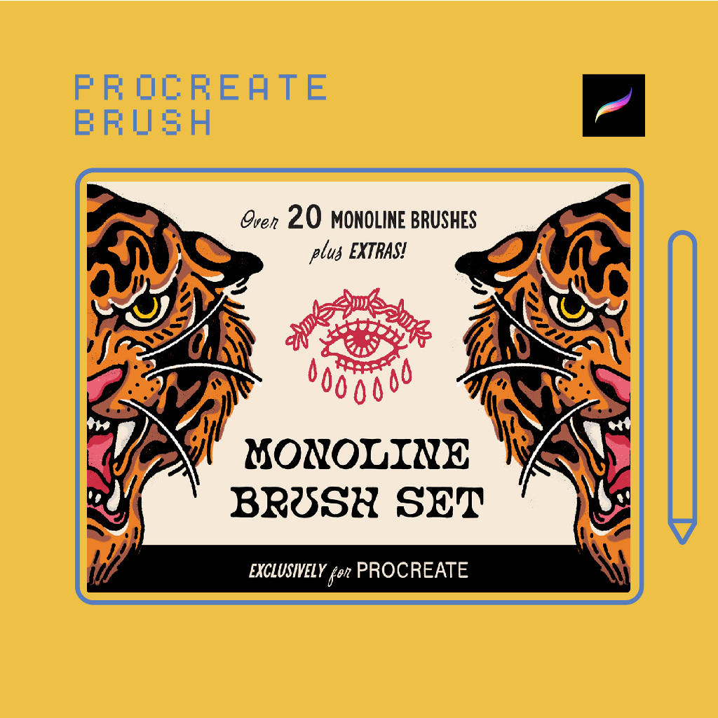 Jual Procreate Brush - GKS Monoline Brush Set | Shopee Indonesia