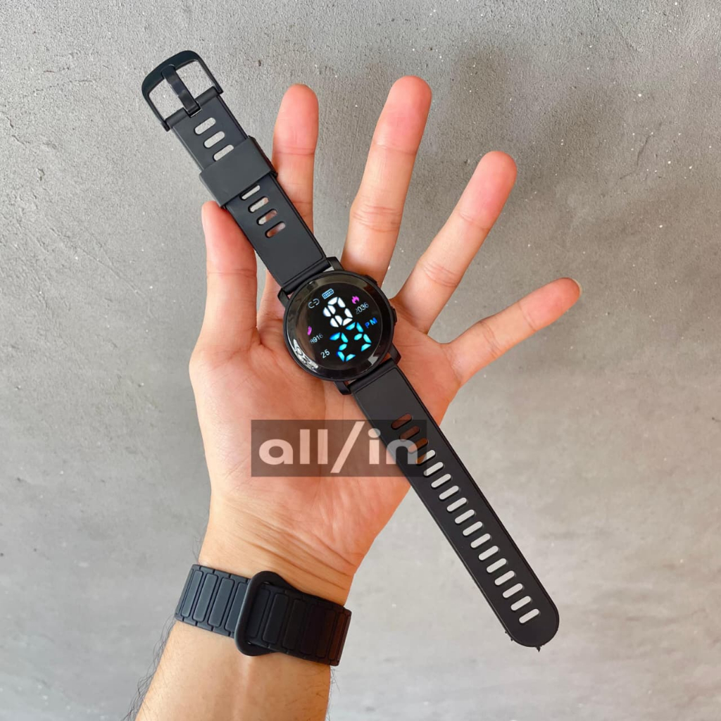 Jual Exclusive JAM LED DIGITAL Jam tangan LED NEW Karet Black Navy Army ...