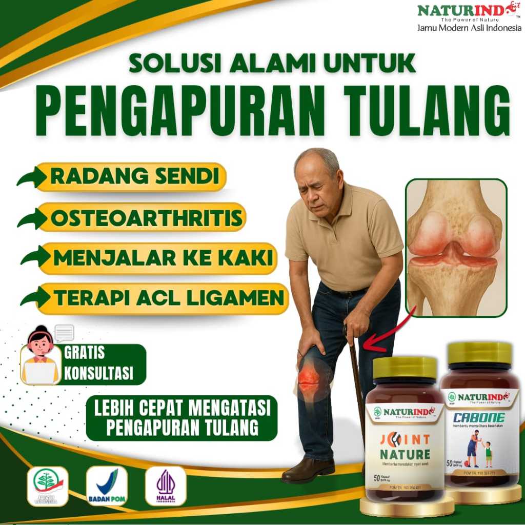 Obat Pengapuran Tulang Nyeri Sendi Lutut Tulang Keropos Sulit  Jalan Dan Osteoathritis Osteoporosis
