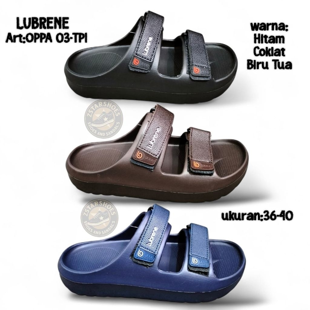 Jual LUBRENE OPPA 03-TPI Sandal Slide Pria Berkualitas Premium Kekinian ...
