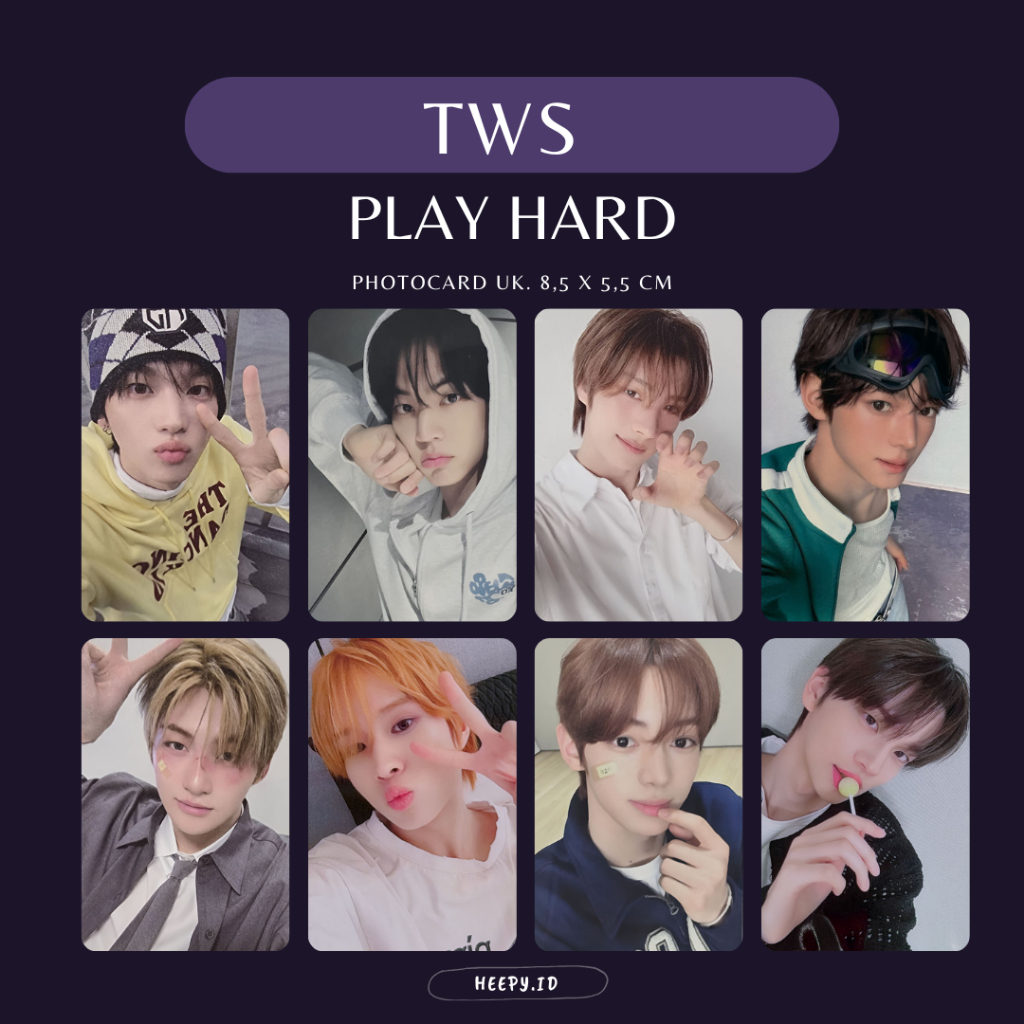 Jual [TWS] UNOFFICIAL PHOTOCARD TWS PLAY HARD | Shopee Indonesia