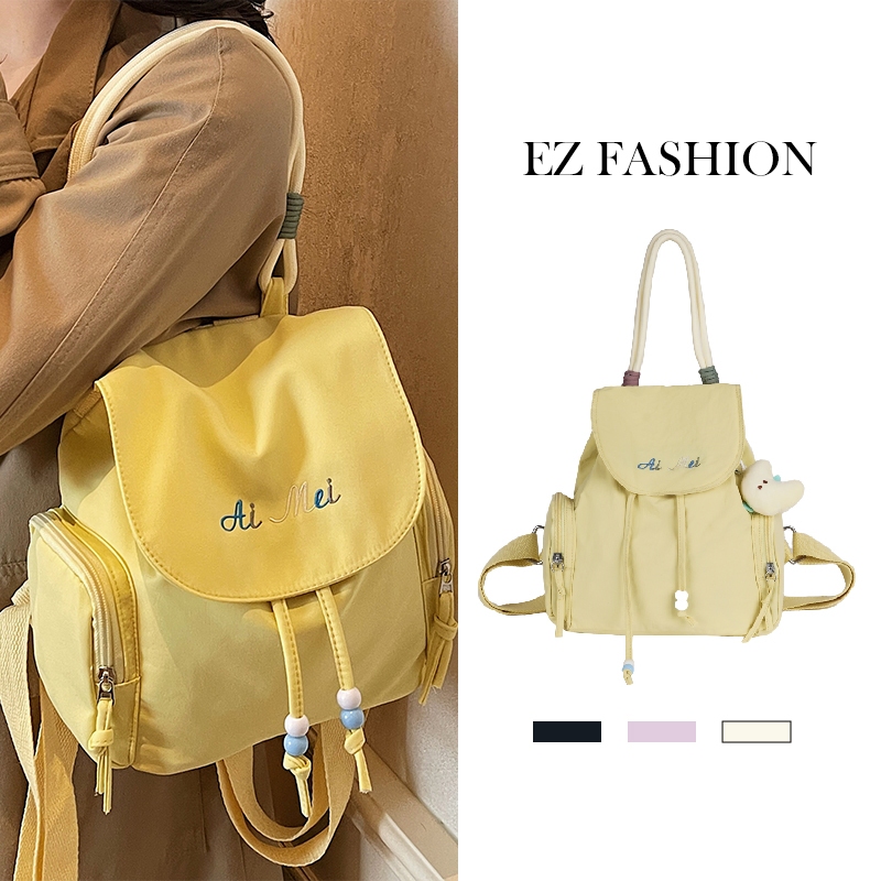 Jual Tas Ransel Wanita Mini Backpack Model 12 Inch Tas Polos Warna ...