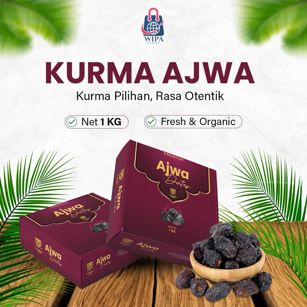 Detail Tekstur Kurma Nabi Asli Madinah Grade A