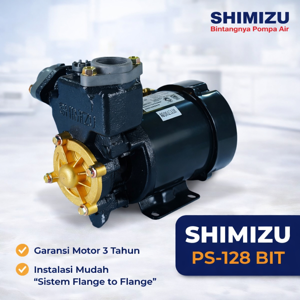 Jual SHIMIZU: PS-128 BIT POMPA AIR SUMUR DANGKAL 125 WATT (NON-OTOMATIS ...