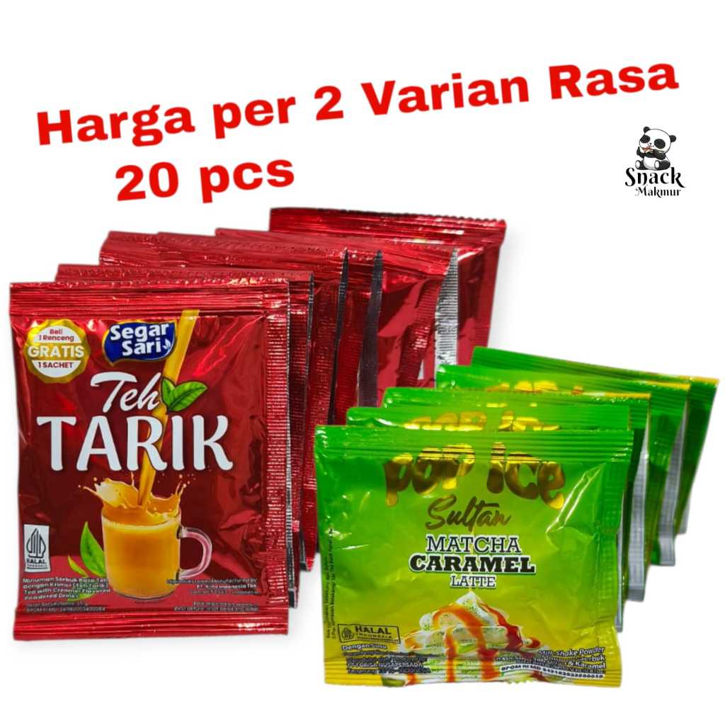 Jual SEGAR SARI TEH TARIK CREAMY SUSU DAN POP ICE SULTAN MATCHA CARAMEL ...