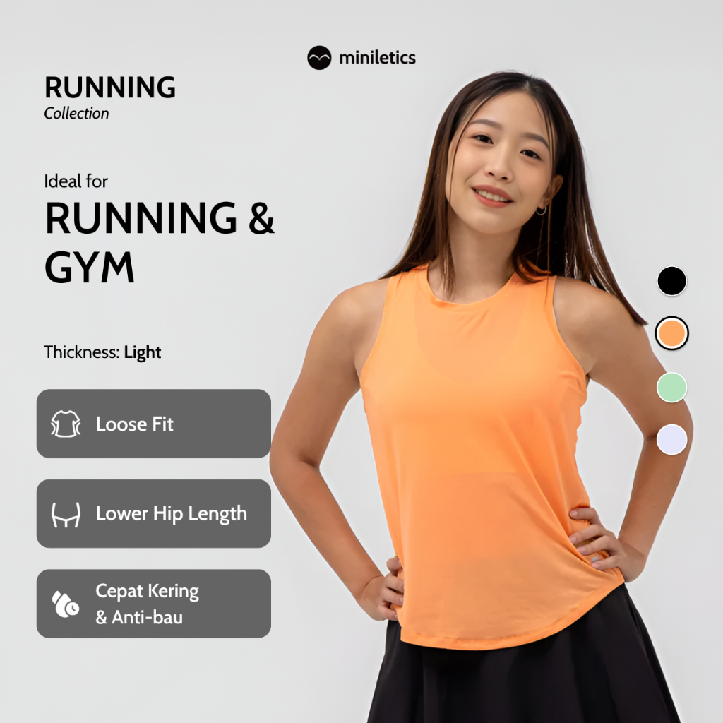 Jual miniletics On Track Tank Olahraga Lari Wanita | Shopee Indonesia
