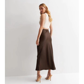 Sam Obisanya Skirt Satin Skirt Maxi Rok Satin