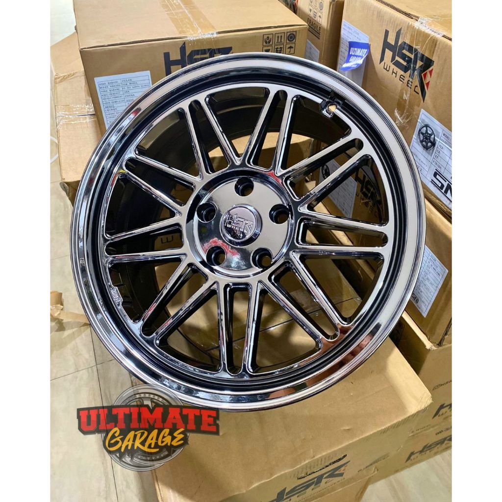 Jual Velg HSR TOBA R18 H5X114,3 BLACK CHROME Xpander Innova juke rush ...