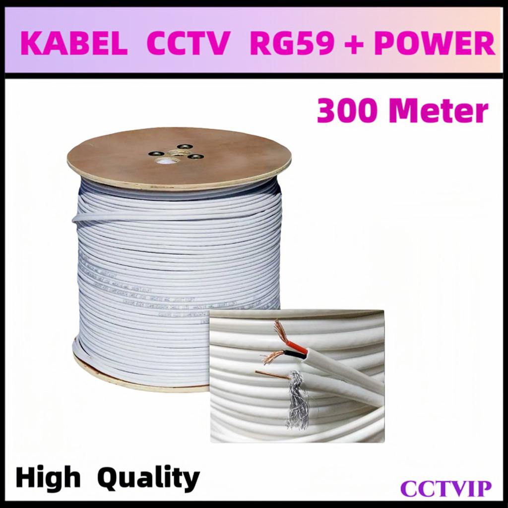 Jual KABEL COAXIAL ROLL 300 METER UNTUK CCTV | Shopee Indonesia